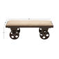 9th & Pike&#174; Industrial Wood and Metal Vintage Bench Cart - image 5