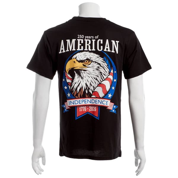 Mens Independence Eagle Graphic Short Sleeve Tee
