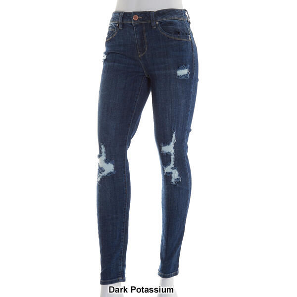 Juniors YMI® Wanna Betta Butt Premium Distressed Skinny Jeans
