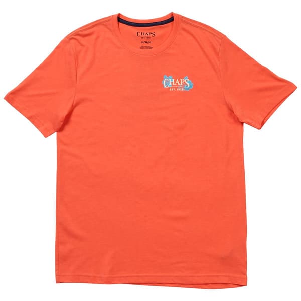 Mens Chaps Short Sleeve Dog Graphic Tee - image 