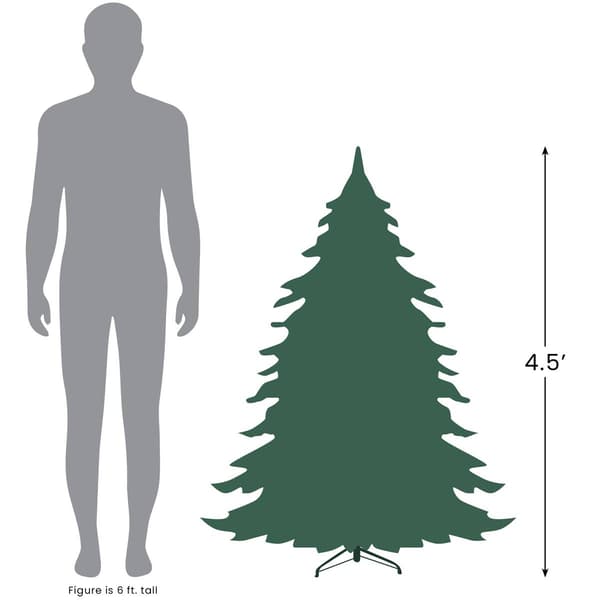 Northlight Seasonal 4.5ft. Pre-Lit Spruce Christmas Tree
