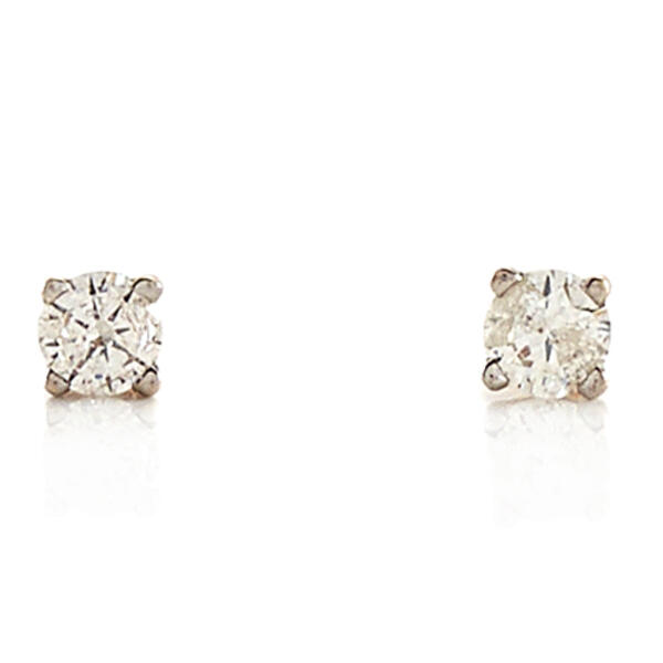 Diamond Classics&#40;tm&#41; 14kt. Round 1/10ctw. Diamond Earrings - image 