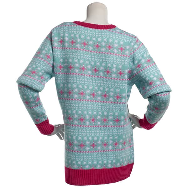Womens Holiday Hype Pull Over Magical Unicorn Novelty Sweater