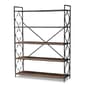 Baxton Studio Mirna 5 Shelf Quatrefoil Accent Bookcase - image 4