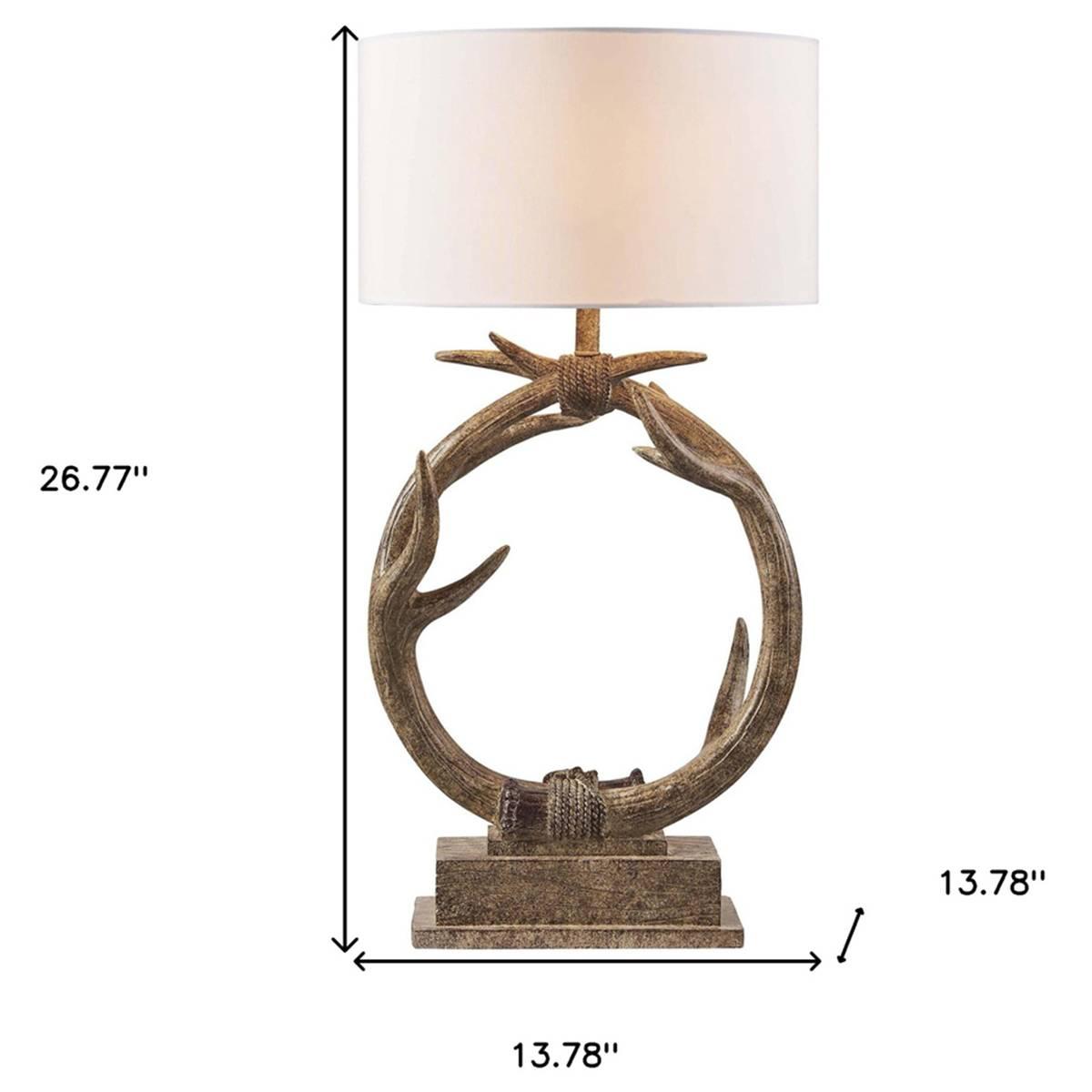 HomeRoots Antlers Table Lamp - Thumbnail 4