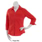 Womens Zac & Rachel Solid Knit To Fit Casual Button Down - image 4