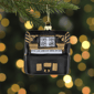 Northlight 3in. Black & Gold Organ Glass Christmas Ornament - image 2