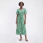Womens Luxology Flutter Sleeve Vine Tie Waist A-Line Dress - image 1