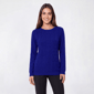 Petite Napa Valley Long Sleeve Cable Knit Front Sweater - image 4