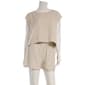 Juniors Hunter & Brown Linen Stripe Shorts Set - image 1