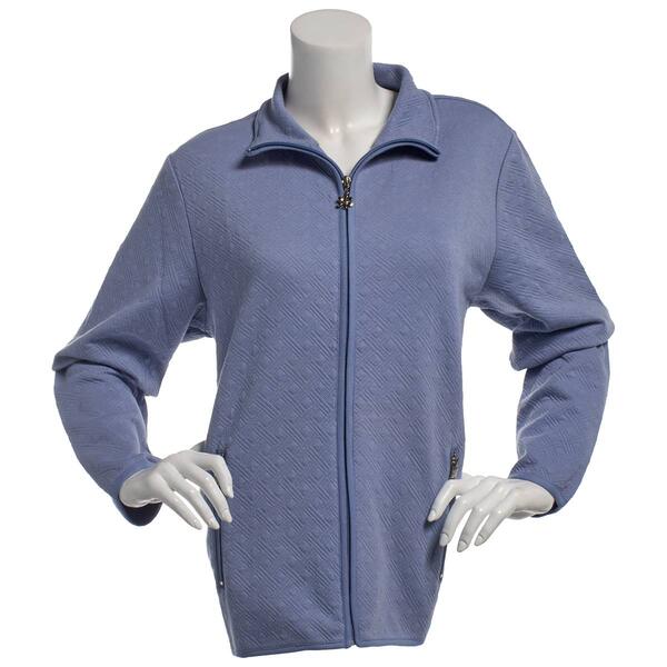 Plus Size Hasting & Smith Solid Quilted Zip Jacket - image 