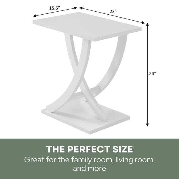 Convenience Concepts Newport Criss-Cross Chairside End Table