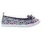 Womens Take A Walk Bow Cherry Skimmer Twin Gore Slip-Ons - image 3