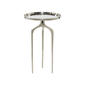 9th & Pike(R) Contemporary Silver Aluminum Raised Edge Accent Table - image 1
