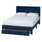 Baxton Studio Elora Modern Pleated Velvet Storage Queen Bedframe - image 3