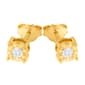 Diamond Classics&#8482; 10kt. Yellow Gold 1/10ctw. Stud Earrings - image 3