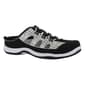 Womens Easy Street Barbara Black Leather & Tapestry Clogs - image 1