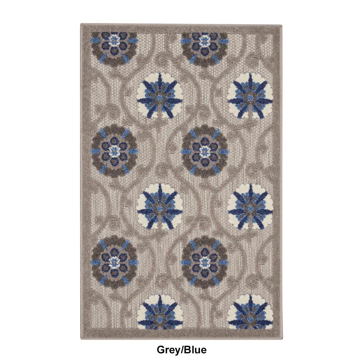 Nourison Aloha Vines Contemporary Indoor/Outdoor Area Rug