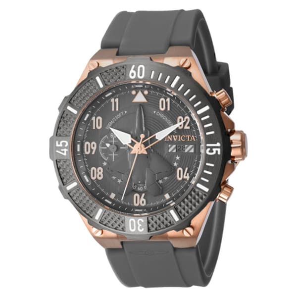 Mens Invicta Aviator Rose Gold Grey Dial Quartz Watch - 39895 - image 