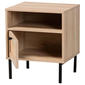 Baxton Studio Caterina Natural Brown Wood 1-Door Nightstand - image 2