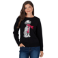 Petite Ruby Rd. Mysterious Romance Dalmatian Intarsia Sweater - image 1