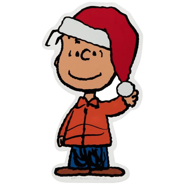 Northlight Seasonal Peanuts Linus Christmas Window Cling