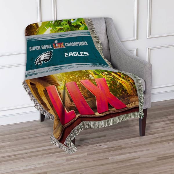 Northwest Philadelphia Eagles NFL Super Bowl LIX Throw Blanket