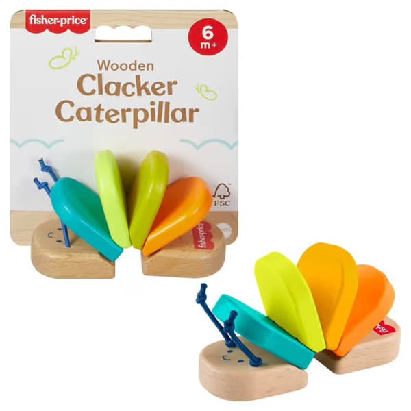 Fisher-Price(R) Wooden Clacker Caterpillar