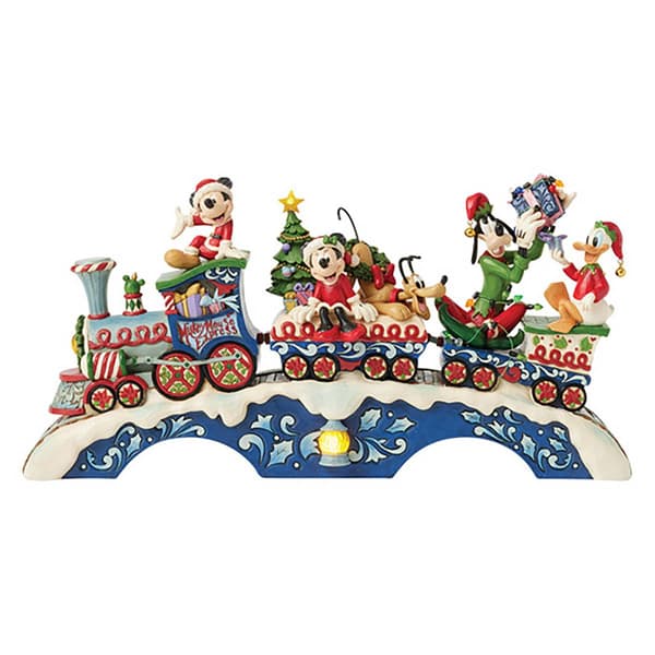 Jim Shore Disney Traditions Mickey & Friends Christmas Figure - image 