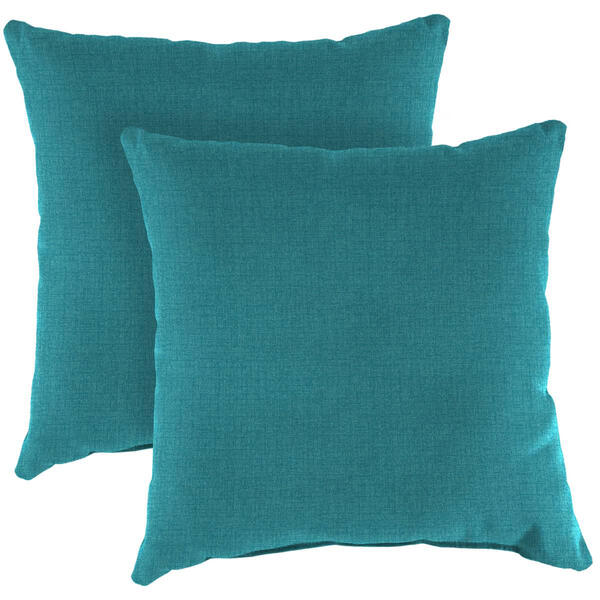 Jordan Manufacturing Husk Texture Lagoon Square Toss Pillows - image 