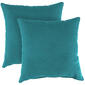 Jordan Manufacturing Husk Texture Lagoon Square Toss Pillows - image 1