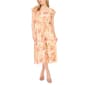 Petites MSK Flutter Slv Vneck Pirnt Chif Midi - image 1