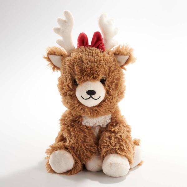 Warmies&#40;R&#41; Red Bow Reindeer - image 