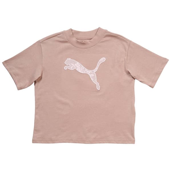 Girls (7-16) Puma(R) Oversized Lace Logo Tee