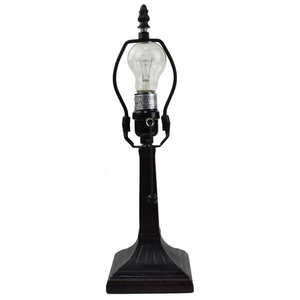 HomeRoots 15in. Multi-Color Dragonfly Candlestick Table Lamp