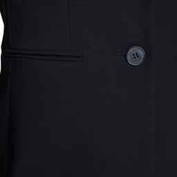 Womens DKNY Long Sleeve Solid Two Button Blazer - Black