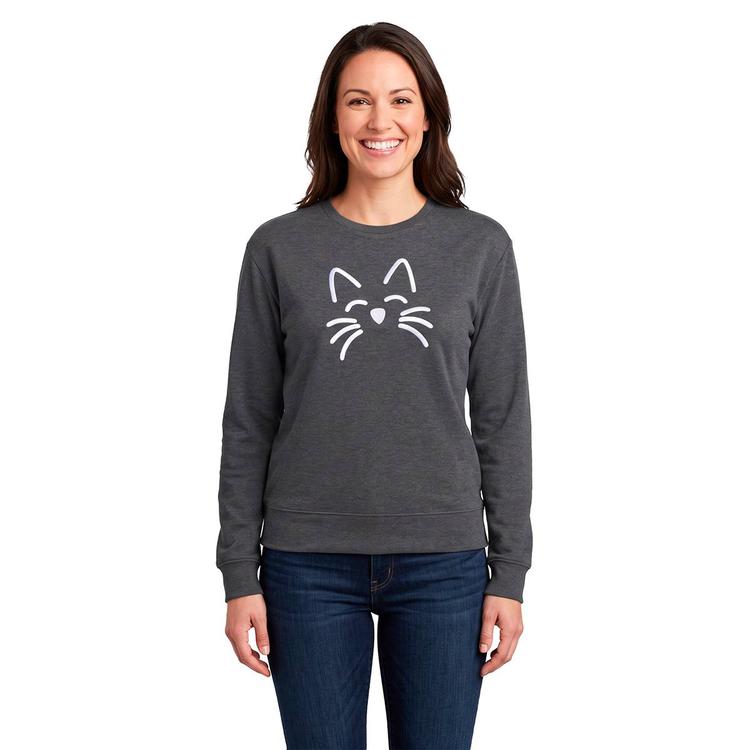 Womens Remi James Fall Screen Cat O''Lantern Sweatshirt