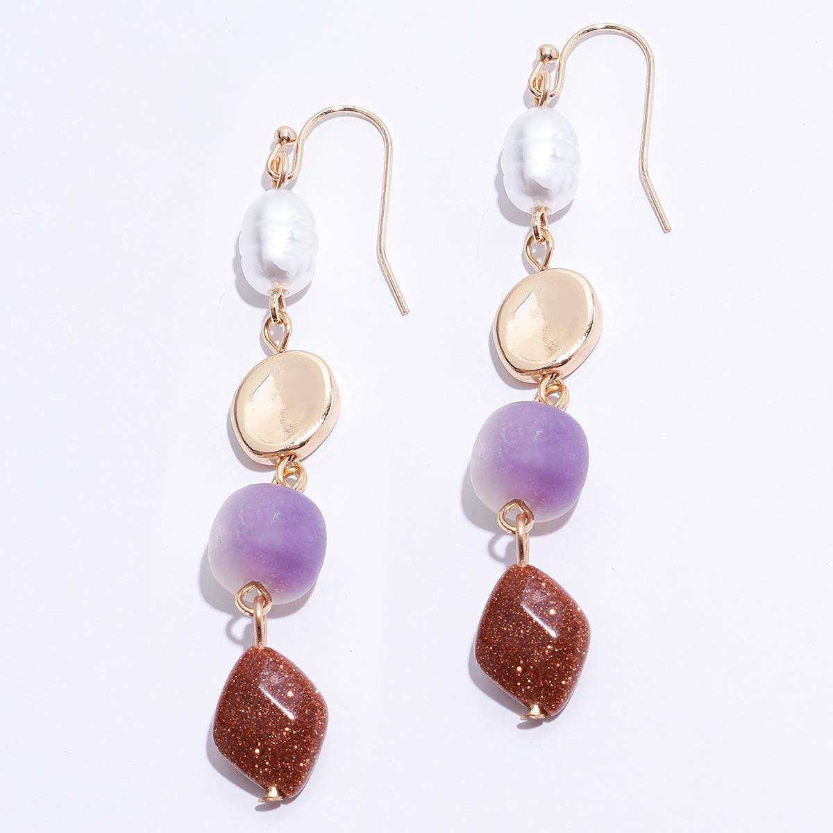Ashley Cooper(tm) Gold-Tone Pearl & Bead Fishhook Earrings