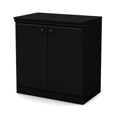 South Shore Morgan 2-Door Cabinet - Black