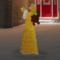 Northlight Lighted Yellow Chenille Angel Outdoor Christmas Décor - image 2