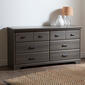 South Shore Versa 6-Drawer Double Dresser-Grey - image 2