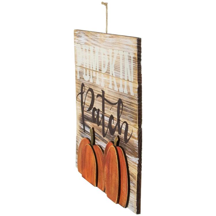 Northlight Seasonal 12in. "Pumpkin Patch" Wooden Wall Sign