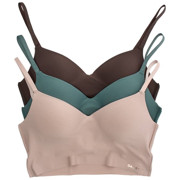 Womens Danskin 3pk. Wire-Free Longline Bras GS2155-3PKW