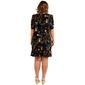 Plus Size MSK Puff Elbow Sleeve Round Neck Floral Shift Dress - image 3