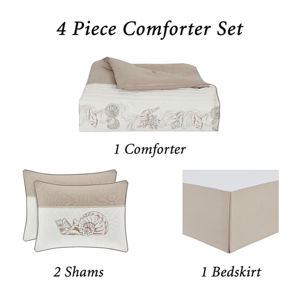 Royal Court Water&#39;s Edge 4pc. Comforter Set