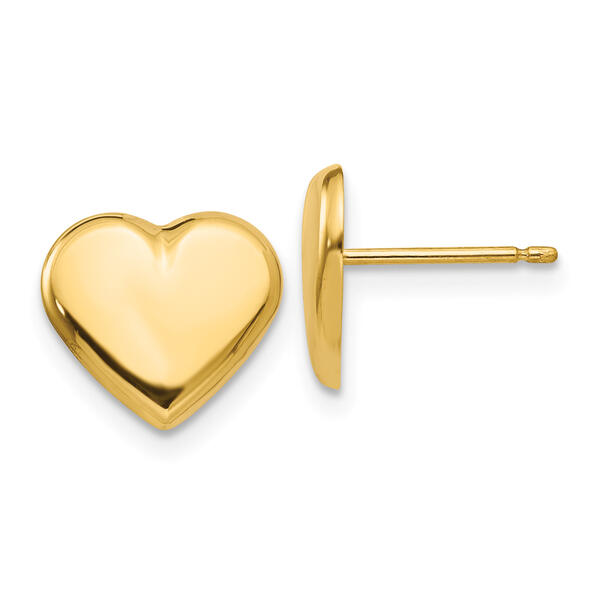 Gold Classics&#40;tm&#41; 14kt Heart Stud Earrings - image 
