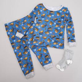 Toddler Boy Sleep On It Construction Tight Fit Pajamas