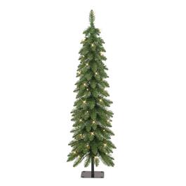 Puleo International 4ft. Pre-Lit Artificial Alpine Christmas Tree