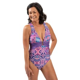 Women's Aquashape Las Palmas Surplice Front Two Piece Swimsuit Top