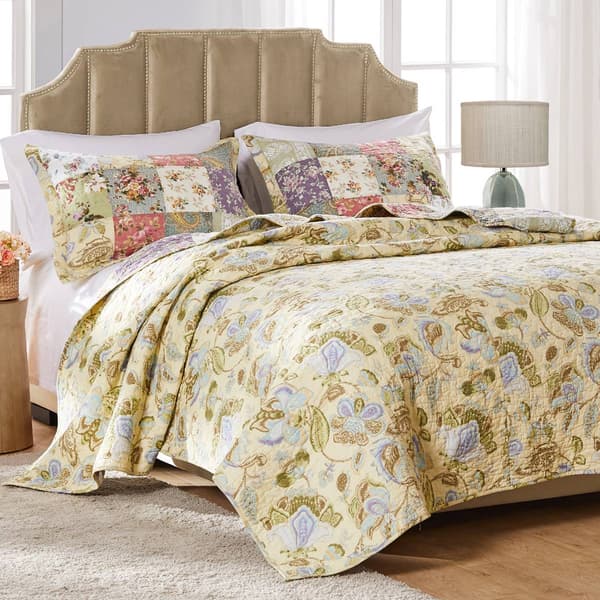 Greenland Home Fashions&#8482; Blooming Prairie Patchwork Quilt Set